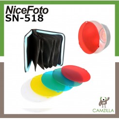 NICEFOTO SN-518 COLOR FILTER GELNICEFOTO SN-518 COLOR FILTER GEL FOR STANDARD REFLECTOR DISH NFLASH STROBE